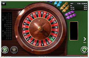 Ruleta online en un casino móvil