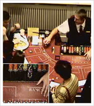 Personas en un casino físico jugando a la ruleta