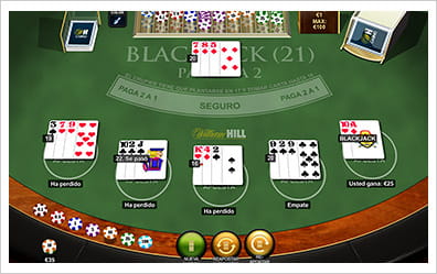 Blackjack clasico online